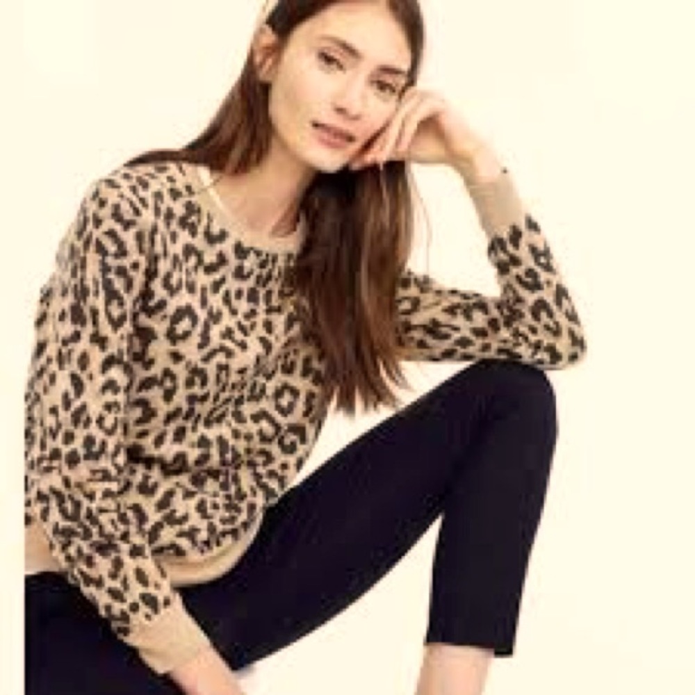 J. Crew leopard sweater